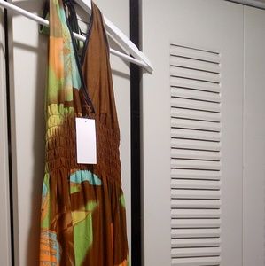 Gorgeous hibiscus maxi dress Sz M